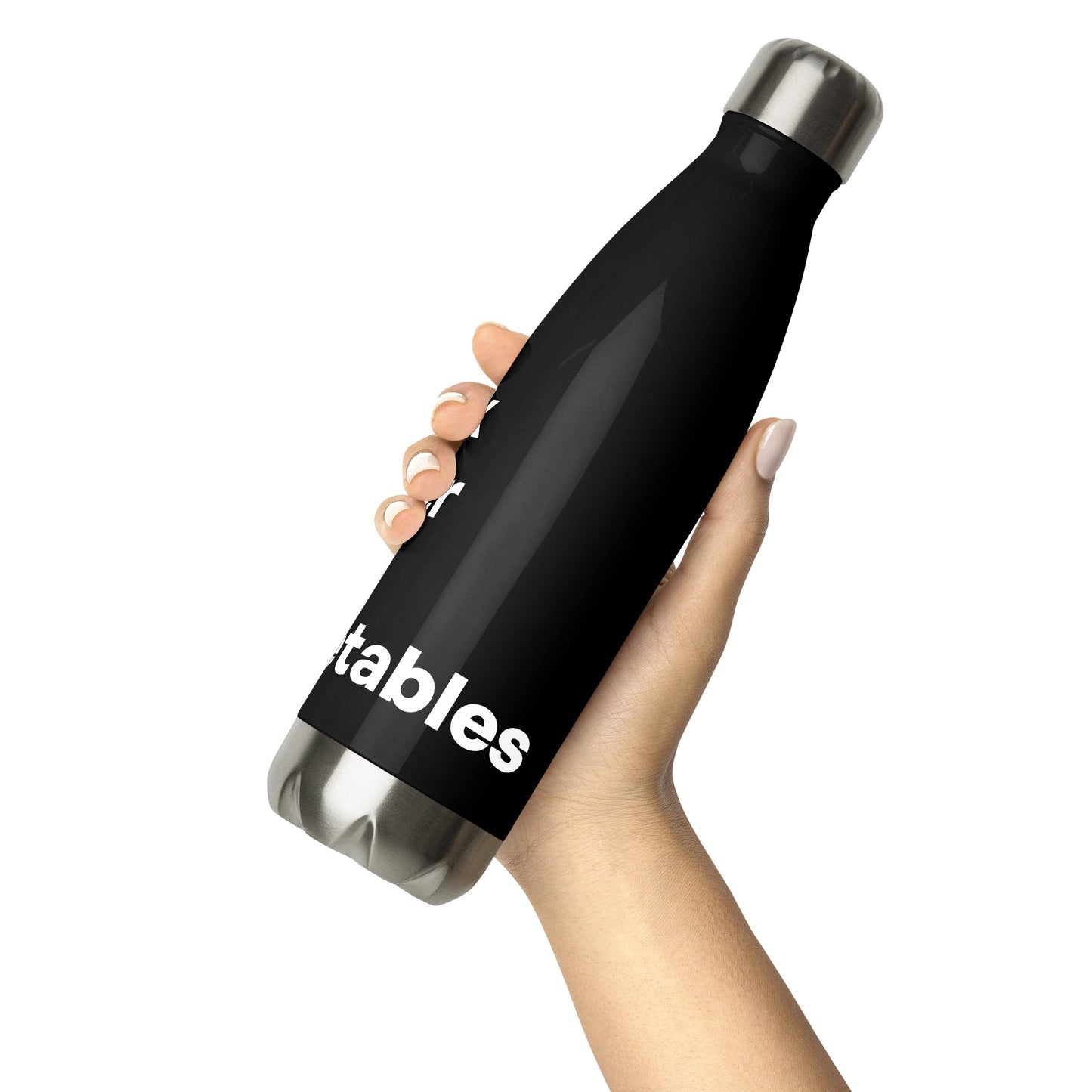 drink water from this bottle, and then eat vegetables either before/during/after